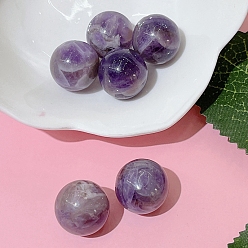 Amethyst Natural Amethyst Healing Round Stones, Pocket Palm Stones for Reiki Ealancing, 16mm