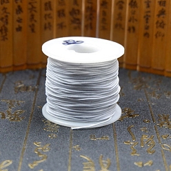 WhiteSmoke Round Elastic Cord, for Clothing Sewing, WhiteSmoke, 12mm, about 109.36 Yards(100m)/Roll