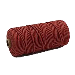 Brown Cotton String Threads, Macrame Cord, Decorative String Threads, for DIY Crafts, Gift Wrapping and Jewelry Making, Brown, 3mm, about 109.36 Yards(100m)/Roll