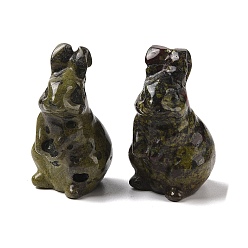 Кровь драконов Украшение дисплея скульптуры из крови дракона, для домашнего офисного стола, кролик, 38~39.5x24~25.5x21~22 мм