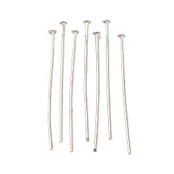 Платина Железные штыри с плоской головкой, без кадмия и без свинца, платина, 35x0.75~0.8 мм, 20 датчик, Около 5400 шт / 1000 г, Руководитель: 2 mm