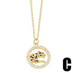 C Trendy hip-hop animal necklace women's fashionable personality clavicle chain nkt52