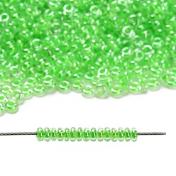 (805) Luminous Neon Green Toho 11/0 полукруглые бусины, японский бисер, (805) светящийся неоново-зеленый, 11/0, 2.2x0.9 мм, отверстие : 0.8 мм, Около 8666 шт / 50 г