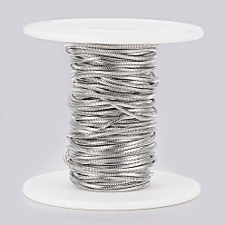 Stainless Steel Color 304 Stainless Steel Square Snake Chains, with Spool, Soldered, Stainless Steel Color, 1.2x1.2mm, about 32.8 Feet(10m)/roll