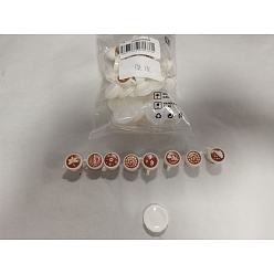 Шоколадный 64 шт. 9 стили миниатюрные украшения, тарелка и кофе, аксессуары для домашнего кукольного домика с микро-ландшафтом, притворяясь опорными украшениями, цвет шоколада, 14~25.5x5.5~17.5 мм