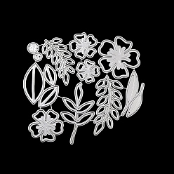 Flower Carbon Steel Cutting Dies Stencils, for DIY Scrapbooking, Photo Album, Decorative Embossing Paper Card, Flower, 136x125mm