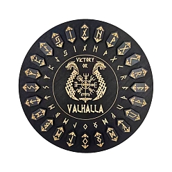 Дракон Деревянная маятниковая доска, деревянная гадальная доска для биолокации, для колдовства принадлежности для викканского алтаря, плоско-круглые, дракон, 250x10 мм