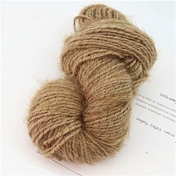 Tan Mohair Yarns, Squirrel Mohair Yarns, Crocheting Yarn for Winter Sweater Hat Scarf, Tan, 3mm