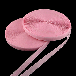 Pearl Pink Adhesive Hook and Loop Tapes, Magic Taps with 50% Nylon and 50% Polyester, Pearl Pink, 20mm, about 25m/roll, 2rolls/group
