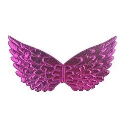 Magenta Cloth Embossing Wings, AB Color, Decorate Accessories, Magenta, 200x400mm