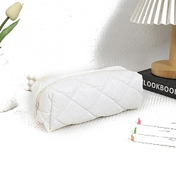 Белый Прямоугольный полиэстеровый чехол для ручки, ящики для хранения канцелярских принадлежностей для ручек, карандаши, белые, 200x70x70 мм