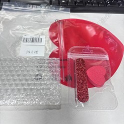 Индийский Красный 3шт. деревянные инструменты для нейл-арта, Индийская красная, 9x1.9x0.45 см