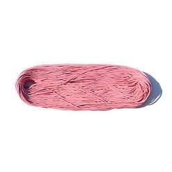 Pink 100M Braided Round Cotton Cords, for Crafts Packaging, Pink, 3mm, about 109.36 Yards(100m)/Bundle