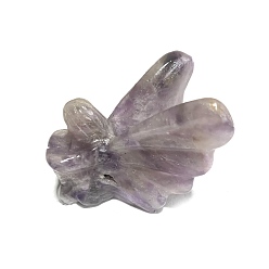 Amethyst Natural Amethyst Angel & Fairy Display Decorations, Figurine Home Decoration, Reiki Energy Stone for Healing, 40x45x40mm