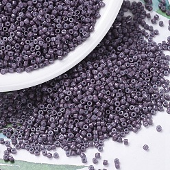 (DB0662) Непрозрачный Сливовый с Голубой Подкладкой Бусины miyuki delica, цилиндр, японский бисер, 11/0, (дБ 0662) непрозрачная светло-голубая слива, 1.3x1.6 мм, отверстие : 0.8 мм, Около 2000 шт / 10 г