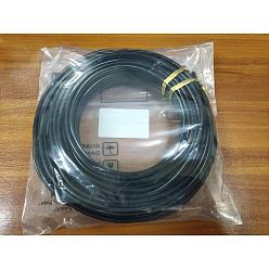 Black Round Aluminum Wire, Black, 7 Gauge, 3.5mm, 500g/bundle