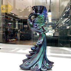 Разноцветный Украшения для пьедестала из скульптуры феникса, держатель хрустального шара, для домашнего офисного стола, красочный, 102x110x185 мм