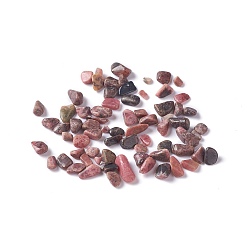 Rhodonite Natural Rhodonite Chip Beads, No Hole/Undrilled, 2~12x2~10x1~3mm, about 11200pcs/1000g