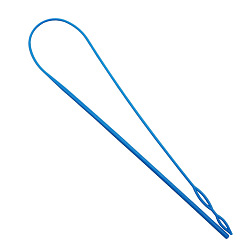 Cornflower Blue Plastic Drawstring Threader, Thread Drawstring Replacement Tool, for Wool Yarn Ribbon Elastic Tape, Cornflower Blue, 580mm