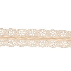 Фора Аксессуары для одежды, нейлоновая кружевная молния, Компоненты застежки-молнии, оранжевые, 44x2.4 см