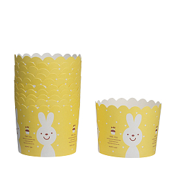 Yellow Cupcake Paper Baking Cups, Greaseproof Muffin Liners Holders Baking Wrappers, Yellow, 70x55mm, about 50pcs/set