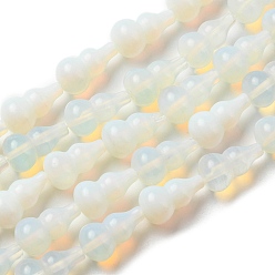 Opalite Opalite Beads Strands, Gourd, 17.5~18.5x9.5~10mm, Hole: 1.2mm, about 23~24pcs/strand, 16.14~16.34 inch(41~41.5cm)