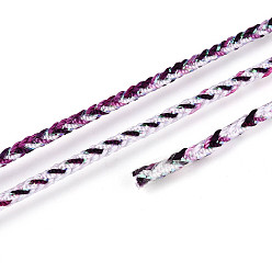 Фиолетовый 11м плетеный нейлоновый шнур с китайским узлом, нейлоновый шнур для изготовления украшений, фиолетовые, 2 мм, около 12.03 ярдов (11 м) / рулон