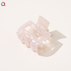 B79-A Geometric Hair Clip for Girls, Minimalist Fish Grip Claw Barrette with Chic Style