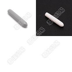 Mixed Color 200Pcs 2 Colors Plastic End Caps, Column, Mixed Color, 24~25x5mm, 100pcs/color