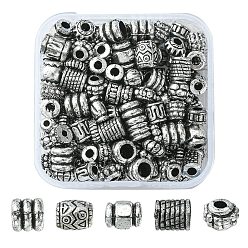 Antique Silver 20G CCB Plastic Beads, for DIY Jewelry Making, Mixed Shapes, Antique Silver, 7~12x6~12x6~12mm, Hole: 1.2~3mm