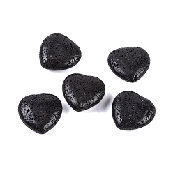 Lava Rock Natural Lava Rock Healing Stones, Heart Love Stones, Pocket Palm Stones for Reiki Ealancing, 30x30x11.5~12.5mm