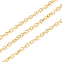 Настоящее золото 18K 925 серебряные кабельные цепи, пайки, реальный 18 k позолоченный, 2x1.5x0.2 мм