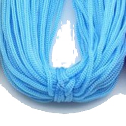 Light Sky Blue Polyester Hollow Yarn for Crocheting, Ice Linen Silk Hand Knitting Light Body Yarn, Summer Sun Hat Yarn for DIY Cool Hat Shoes Bag Cushion, Light Sky Blue, 1mm, about 54.68 Yards(50m)/Skein