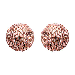 Champagne color Exaggerated Nightclub Style Earrings - Sparkling Diamond Studs for Party and Dance.