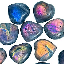 Лабрадорита Натуральные целебные камни лабрадорит, сердце любовь камни, Карманные пальмовые камни для развития Рейки, 21~30 мм
