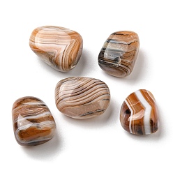 Banded Agate Natural Red Striped Agate/Banded Agate Beads, Nuggets, No Hole/Undrilled, 25.5~28x20~22.5x13~16mm