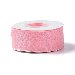 Pearl Pink 10 Yards Polyester Chiffon Ribbon, for DIY Jewelry Making, Pearl Pink, 1- inch(25.5mm)