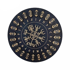 Другие Деревянная маятниковая доска, деревянная гадальная доска для биолокации, для колдовства принадлежности для викканского алтаря, плоско-круглые, 250x10 мм