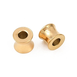 Золотой 201 из нержавеющей стали бусы, бамбуковую палку, золотые, 7x6.5 мм, отверстие : 3.5 мм