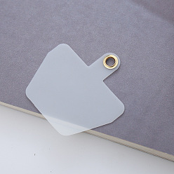 Белый Прозрачный зажим для мобильного телефона из ПВХ с защитой от потерь, белые, 3.5x5.3 см