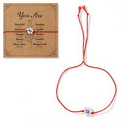 Pink Браслеты-слайдеры из смолы с бусинами в виде цветов для женщин, два тона, поздравительная открытка, розовые, 11.02 дюйм (28 см)