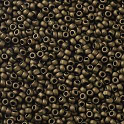 (702) Matte Color Dark Copper TOHO Round Seed Beads, Japanese Seed Beads, (702) Matte Color Dark Copper, 11/0, 2.2mm, Hole: 0.8mm, about 1110pcs/bottle, 10g/bottle