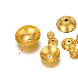 Golden Stainless Steel Bead Cone, Golden, 3mm