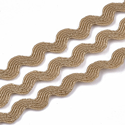 Peru Polypropylene Fiber Ribbons, Wave Shape, Peru, 7~8mm, 15yard/bundle, 6bundles/bag