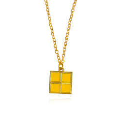 XL553 Cartoon Tetris Game Module Pendant Necklace Fashionable Friend Jewelry