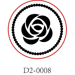 Цветок Сургучная печать латунная головка штампа, для сургучной печати, роза, 3 см