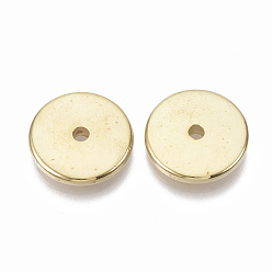 Golden CCB Plastic Beads, Flat Round, Golden, 18x3mm, Hole: 2.5mm, about 600pcs/500g