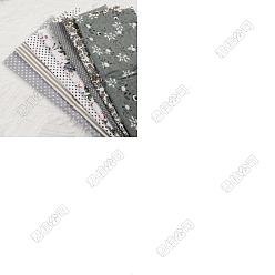 Серый 7 простыни хлопчатобумажные ткани, для пэчворка, шить ткани для пэчворка, площадь с цветочным узором, серые, 250x250x7 мм