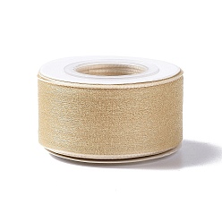 BurlyWood 10 Yards Polyester Chiffon Ribbon, for DIY Jewelry Making, BurlyWood, 1- inch(25.5mm)