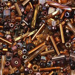 Коричневый Смесь бисера миюки, японский бисер, разнообразные, кофе, 1~9x1.5~2 мм, отверстие : 0.5~1 мм